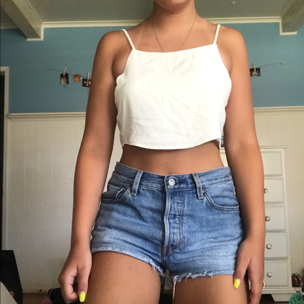 brandy tie back tank top
